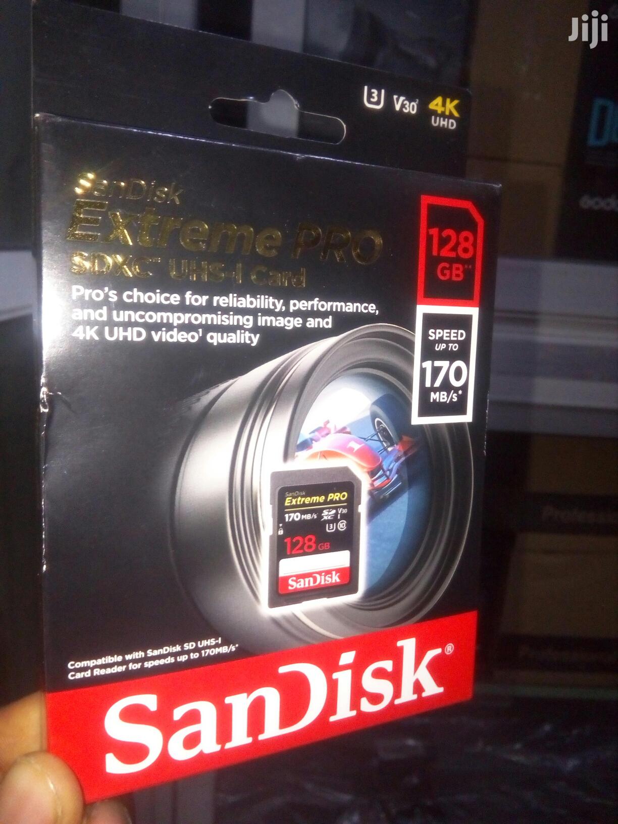 Sandisk 128GB 170mb/S SD Memory Card Extreme Pro 4k