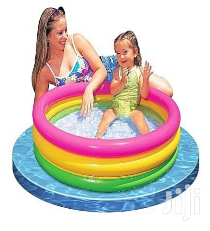 Intex Big Baby Pool 3-ring Sunset Glow With Pump