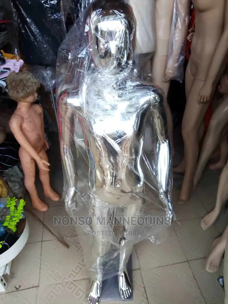 Age 6 to 10years Unisex Gold Silver Chrome Kid Mannequins