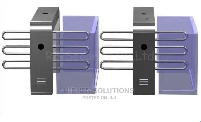 Security Outdoor Full Height Turnstile Station Smart Barrier BY HIPHEN