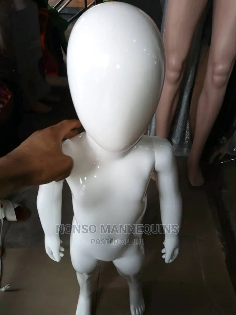 Unisex Age 1 and 2 Plastic Pure White Mannequin Display