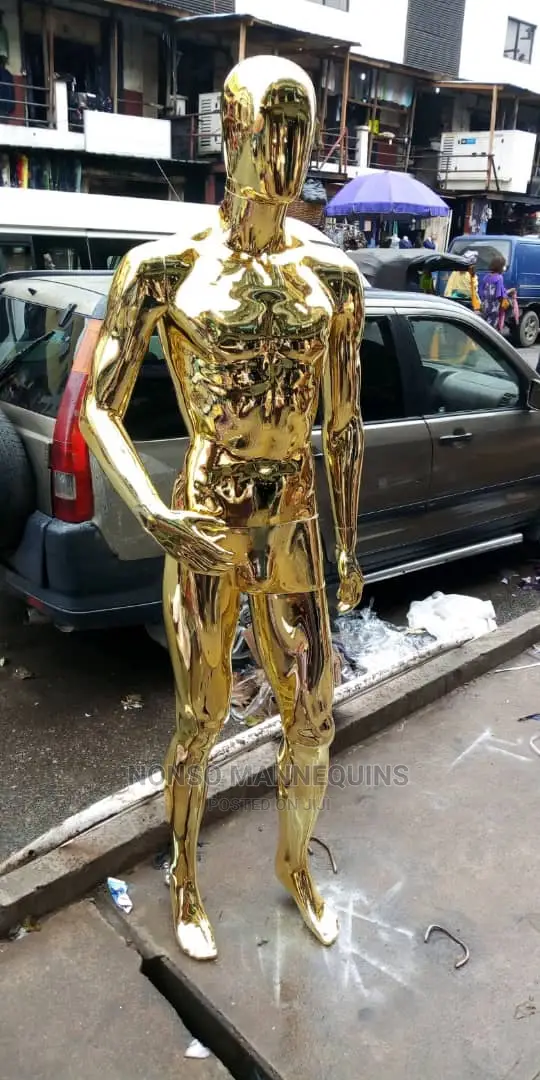 Gold Display Male Gold Chromenmannequin