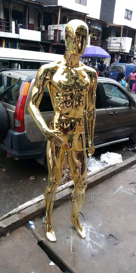 Gold Display Male Gold Chromenmannequin