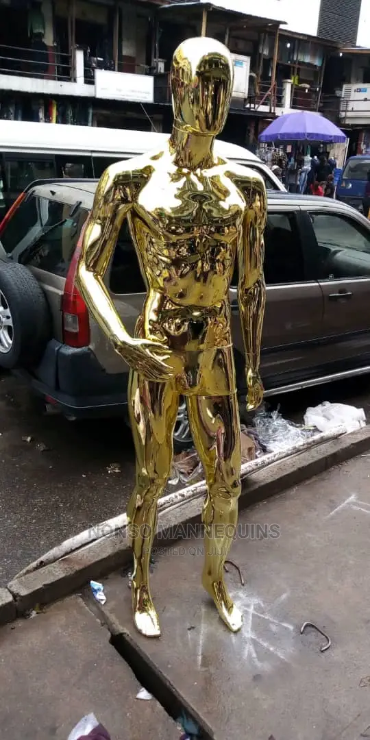 Gold Display Male Gold Chromenmannequin