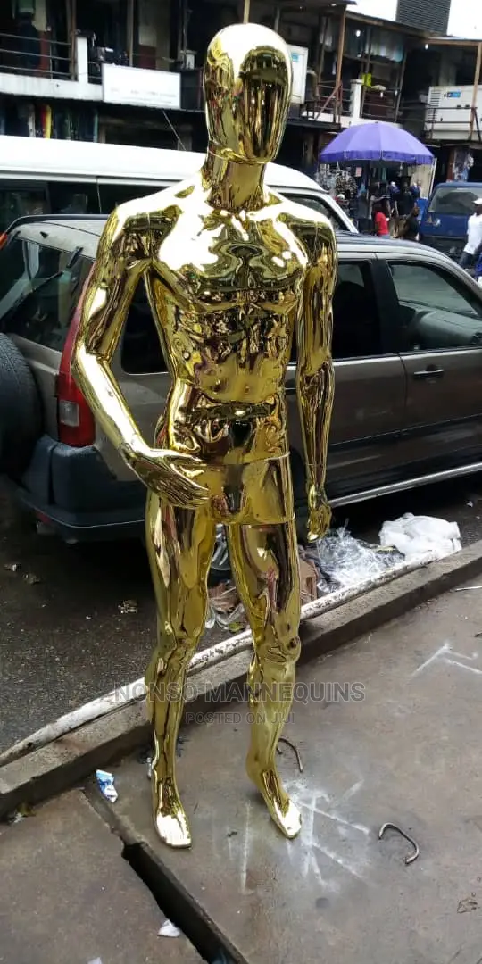 Gold Display Male Gold Chromenmannequin