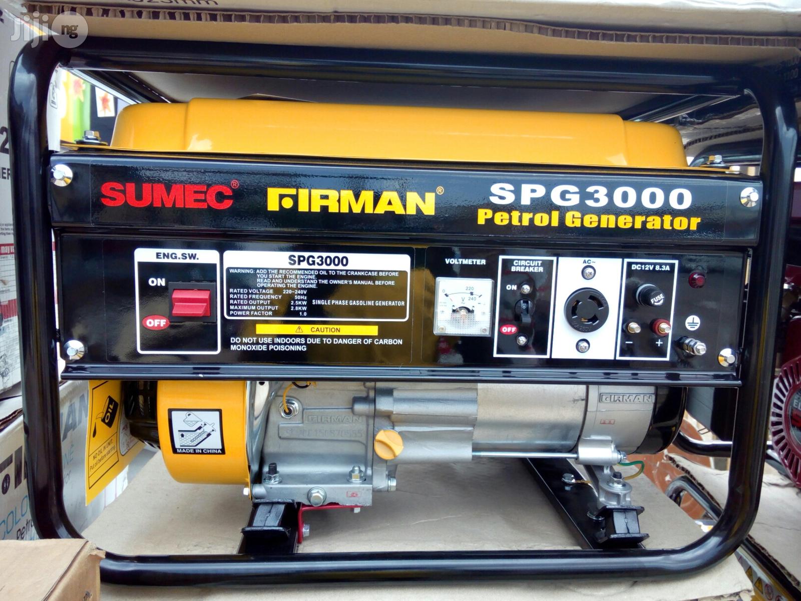 Sumec Firman Spg3000 Gasoline Generator.