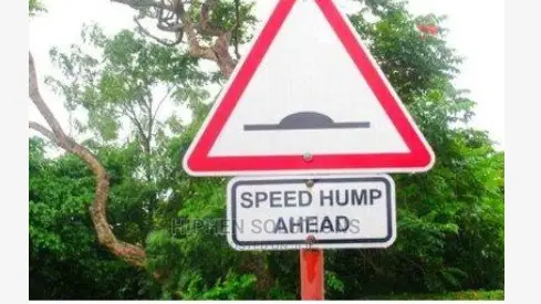 HIPHEN SOLUTIONS Safety Hump Warning Sign