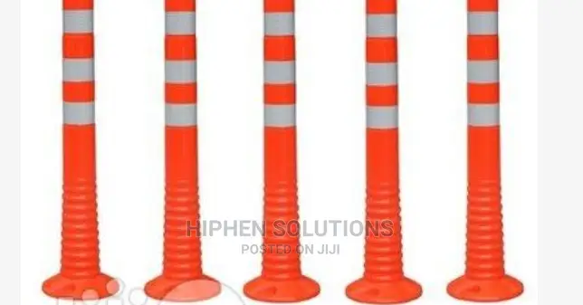 Surface Mount Delineator Reflective Warning Post - 5 Pieces By Hiphen