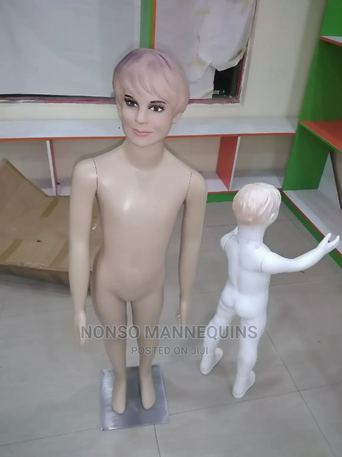 Boy and Girl Plastic Display Mannequin for Kiddies Shop