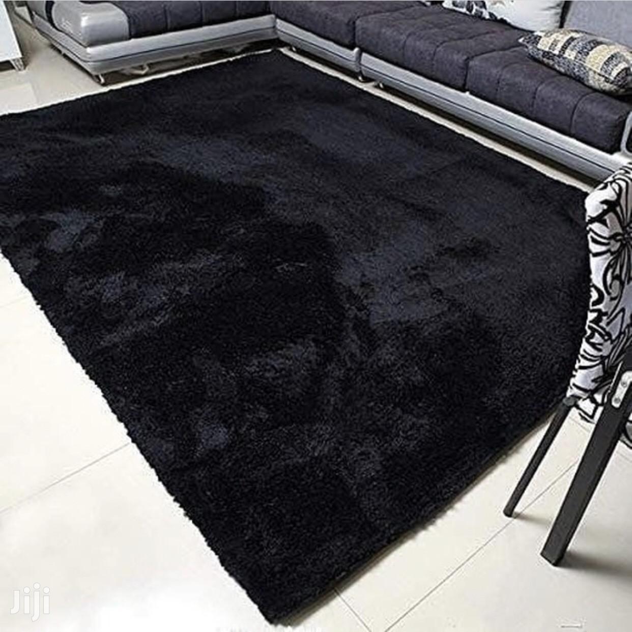 Plain Pure Black Center Rugs (5/7)