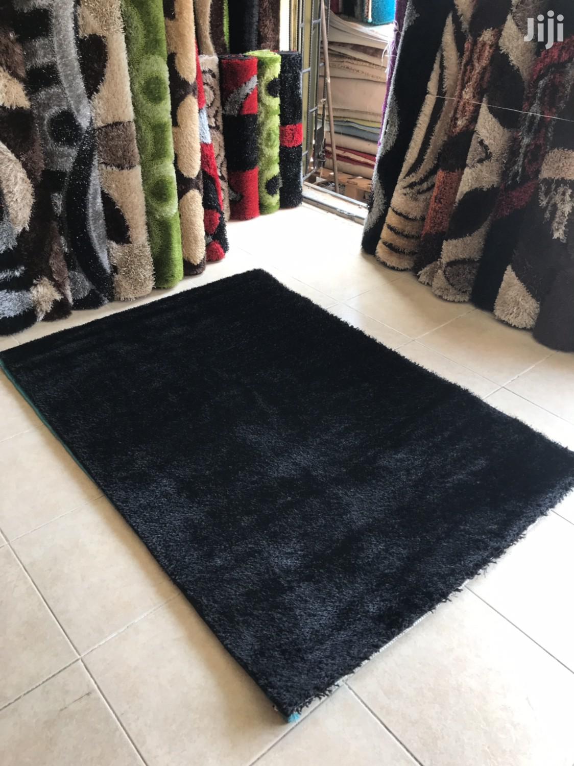 Plain Pure Black Center Rugs (5/7)