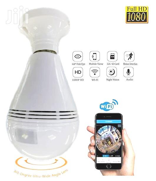Bulb WIFI IP Security Camera 360 Degree Panoramic H.264