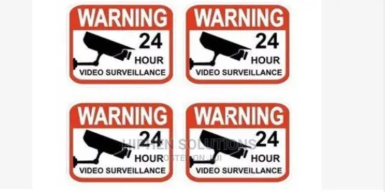 Surveillance Stickers Sign BY HIPHEN SOLUTIONS