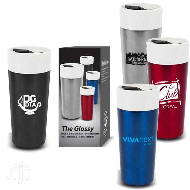 Double Wall Tumbler Stainless Exterior Ceramic Interior