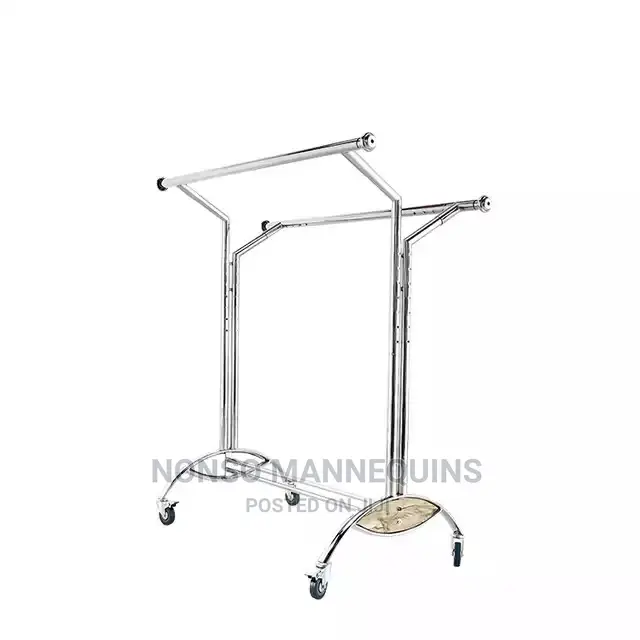 Double Sided Garment Clothes Collapsable Racks Display