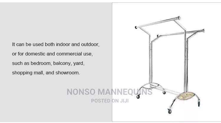 Double Sided Garment Clothes Collapsable Racks Display