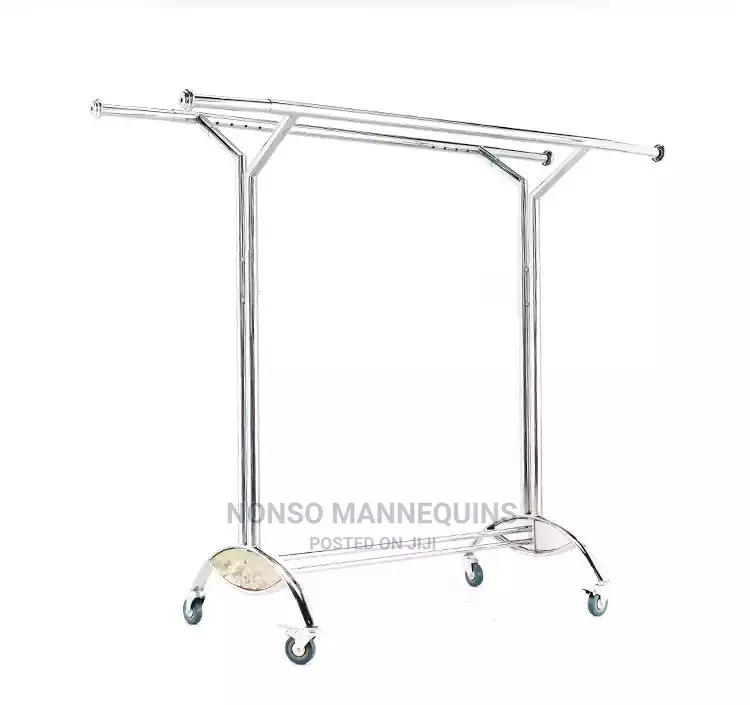 Double Sided Garment Clothes Collapsable Racks Display