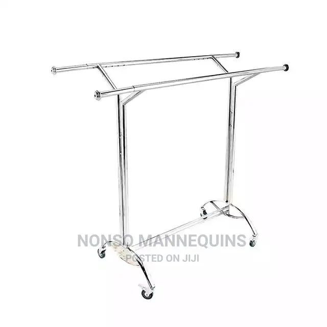 Double Sided Garment Clothes Collapsable Racks Display