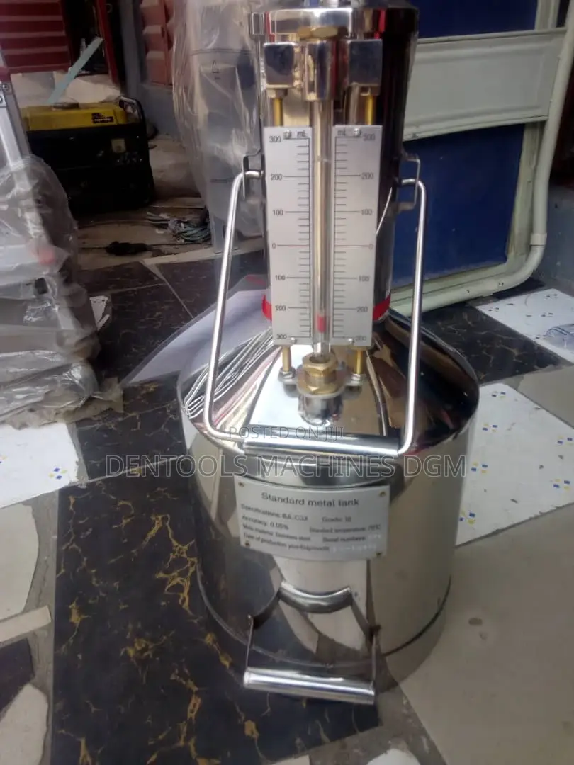 Stainless Steel Fuel Measuring Can Apparatus