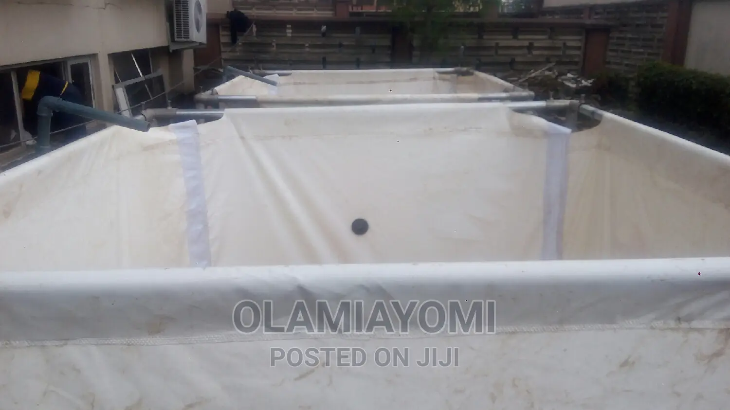 Mobile Movable Tarpaulin Fish Pond With Cover