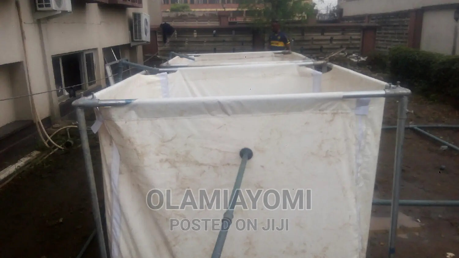 Mobile Movable Tarpaulin Fish Pond With Cover