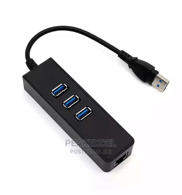 Usb3. 0 Hub 3port With Ethernet Converter Adapter