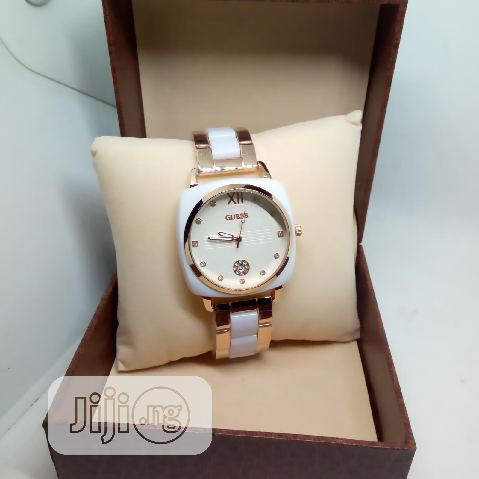Guess Exotic Wrist Watch - White