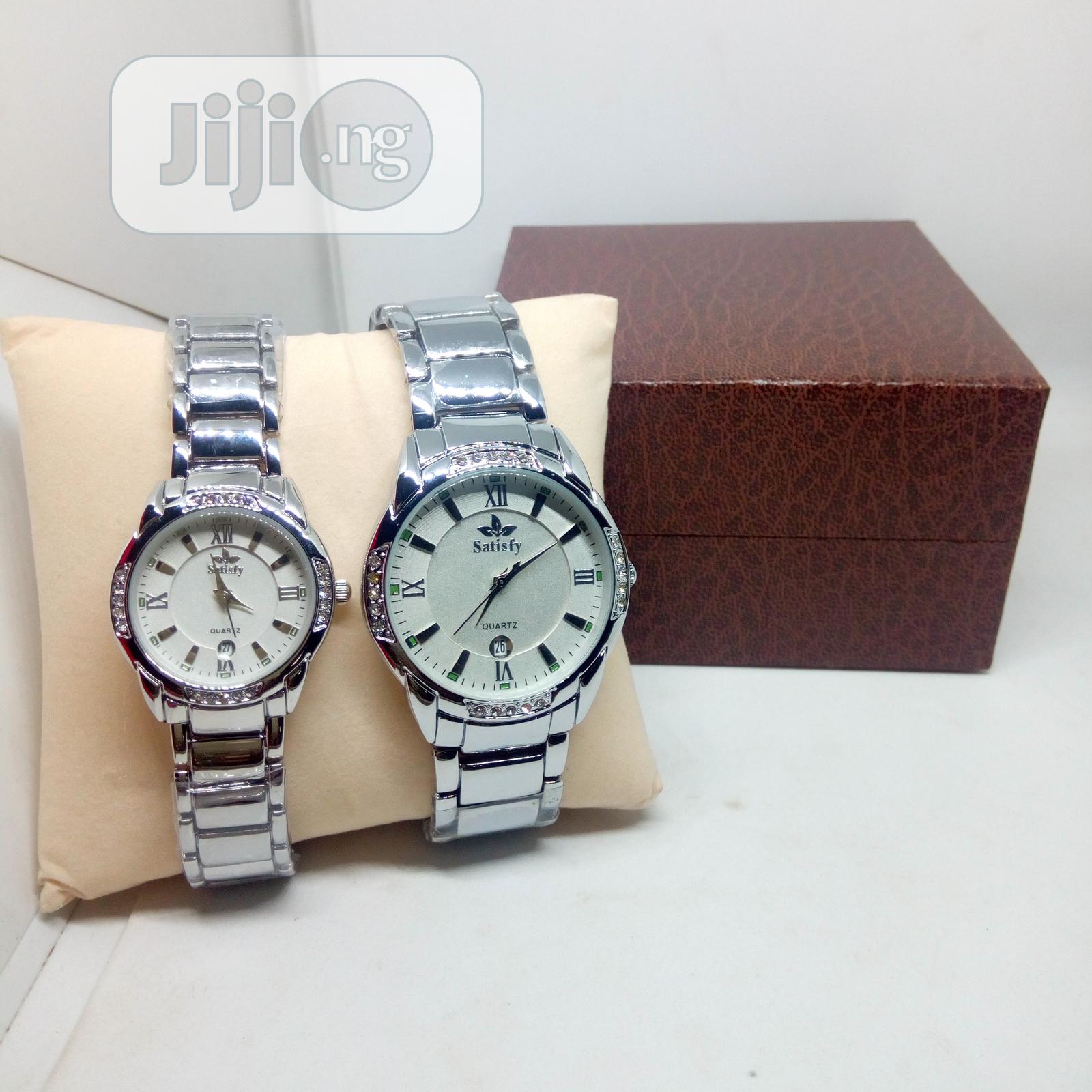 Satisfy Couples Chain Wrist-Watch - Silver