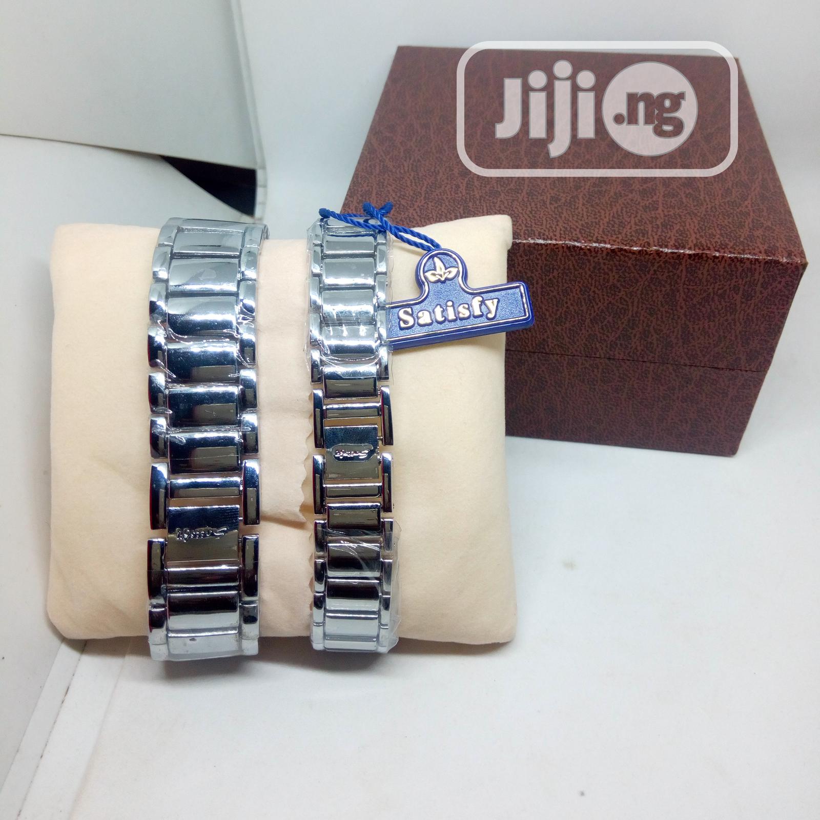 Satisfy Couples Chain Wrist-Watch - Silver