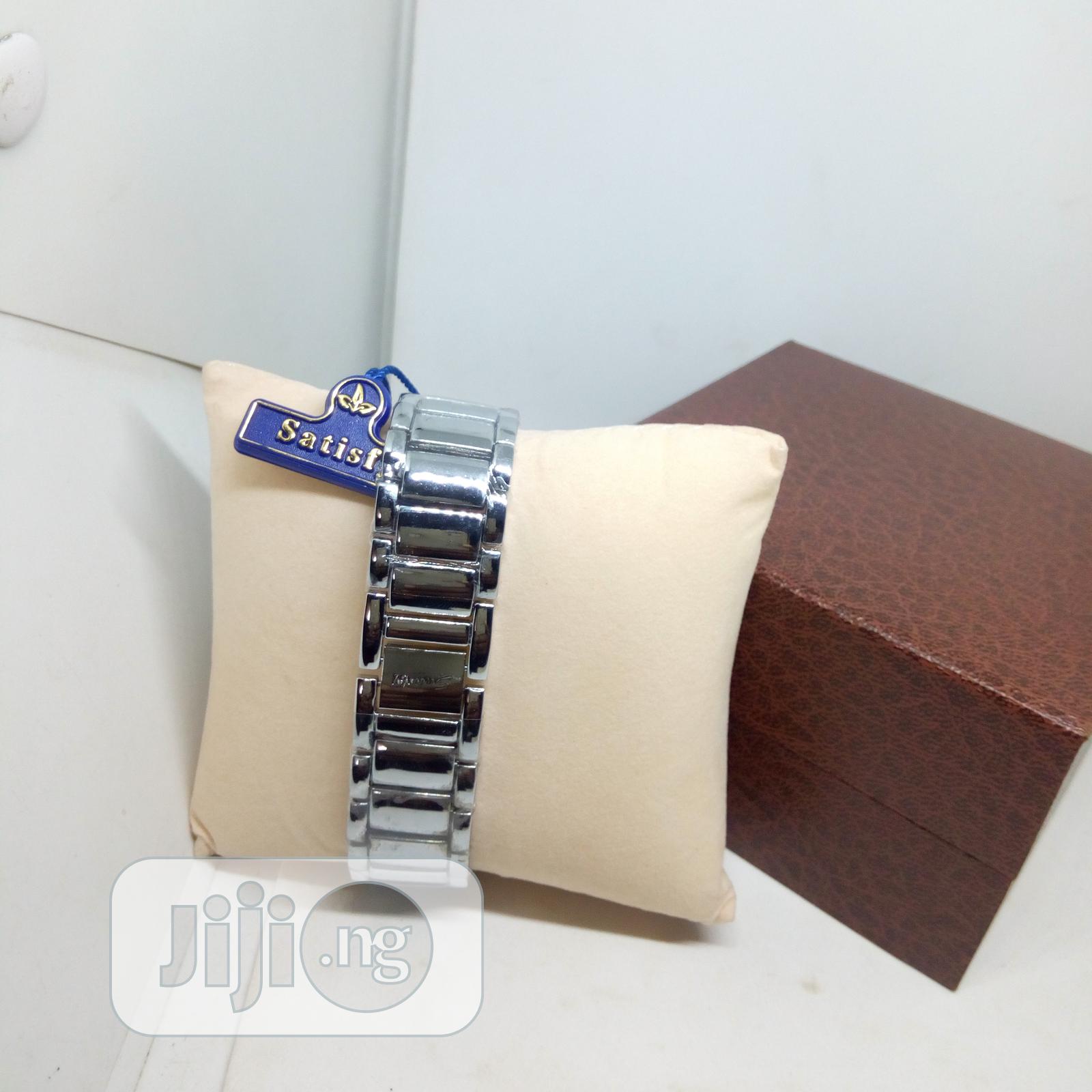 Satisfy Ladies Chain Wrist Watch - Silver