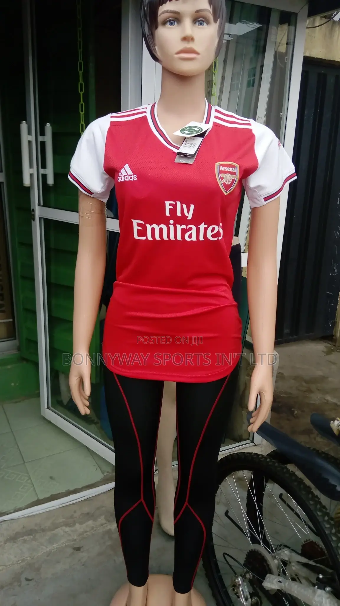 Female Arsenal Jersey With Leggings Tight