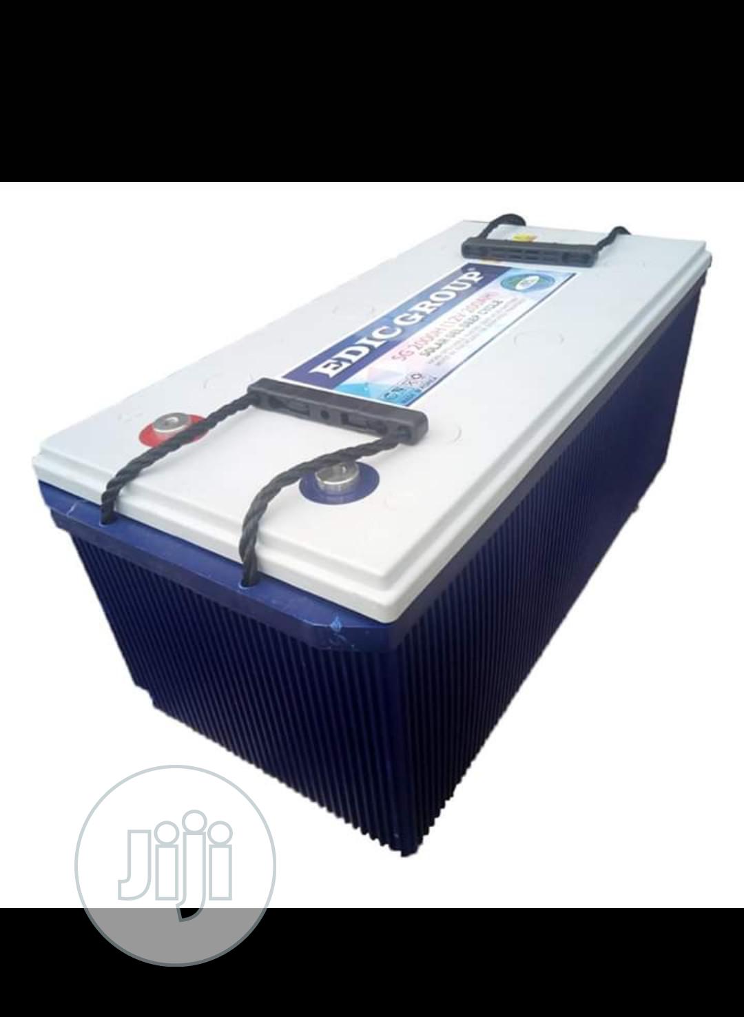 12v 200ah Edic Solar Inverter Battery Pumper Promo