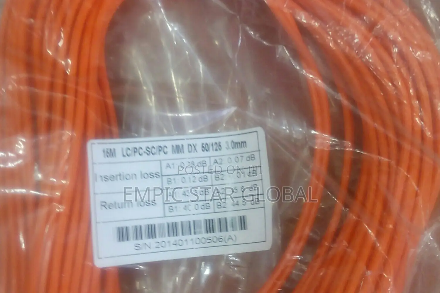 Fiber Optics Patch Cable Sc-Lc 15m