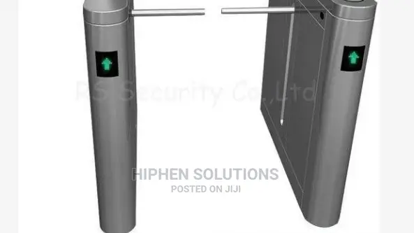 Bi-direction Channel Stainless Steel Drop Arm Turnstile