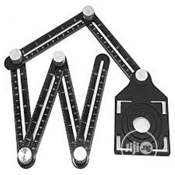 Adjustable Tile Hole Locator 6 Folding Multiple Angle Ruler