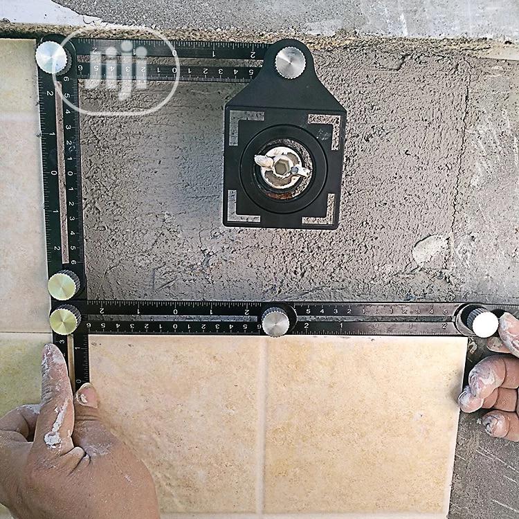 Adjustable Tile Hole Locator 6 Folding Multiple Angle Ruler