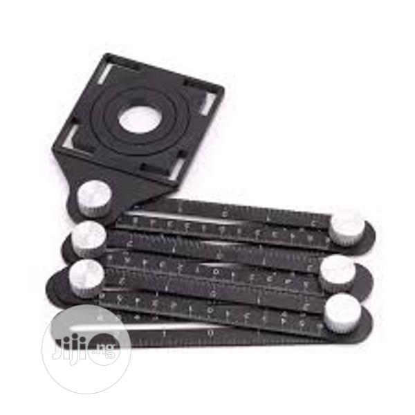 Adjustable Tile Hole Locator 6 Folding Multiple Angle Ruler