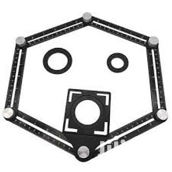 Adjustable Tile Hole Locator 6 Folding Multiple Angle Ruler