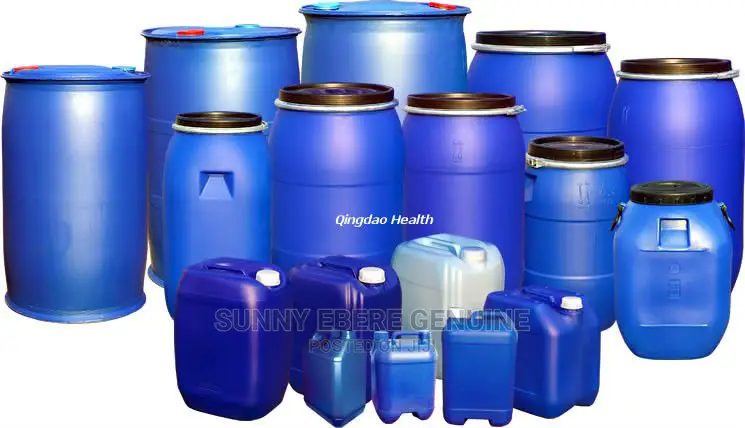 Blue Plastic Barrel Bluebarrel Rainwater, Storage Drums, Pla