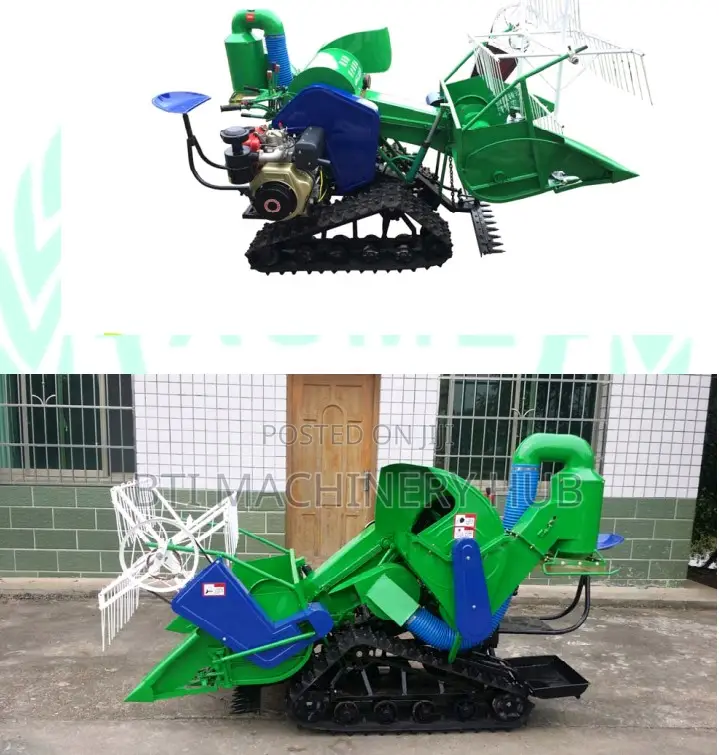 Combined Rice and Wheat Harvester