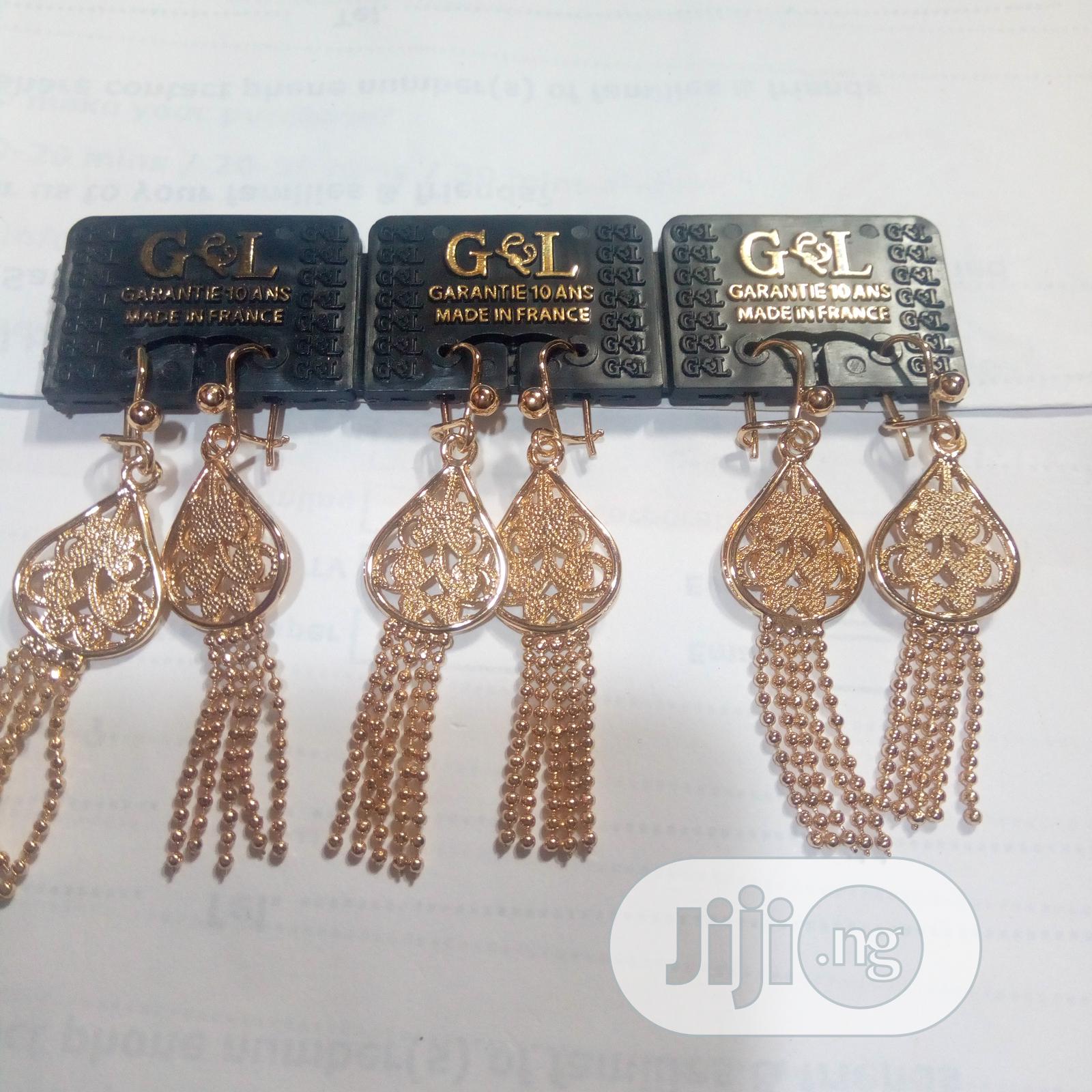 Original GL Ladies Earring 006 ( Non Fading) - Gold