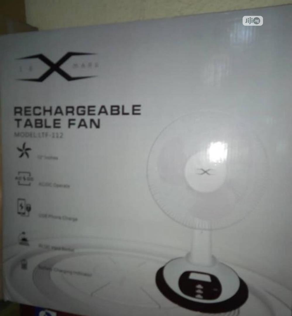 12" Rechargeable Table Fan