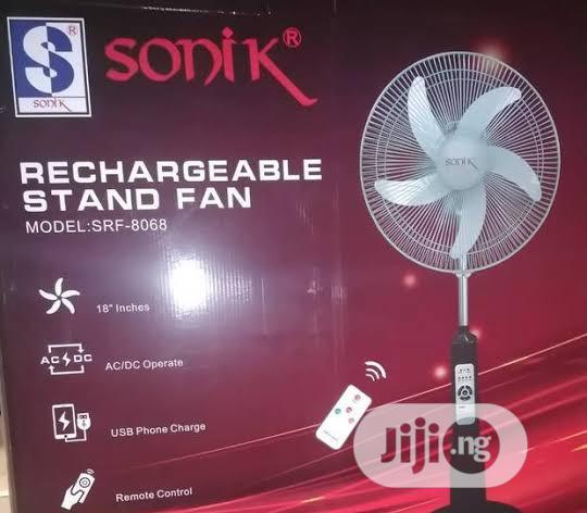 18 "Sonik Rechegeable Stand Fan