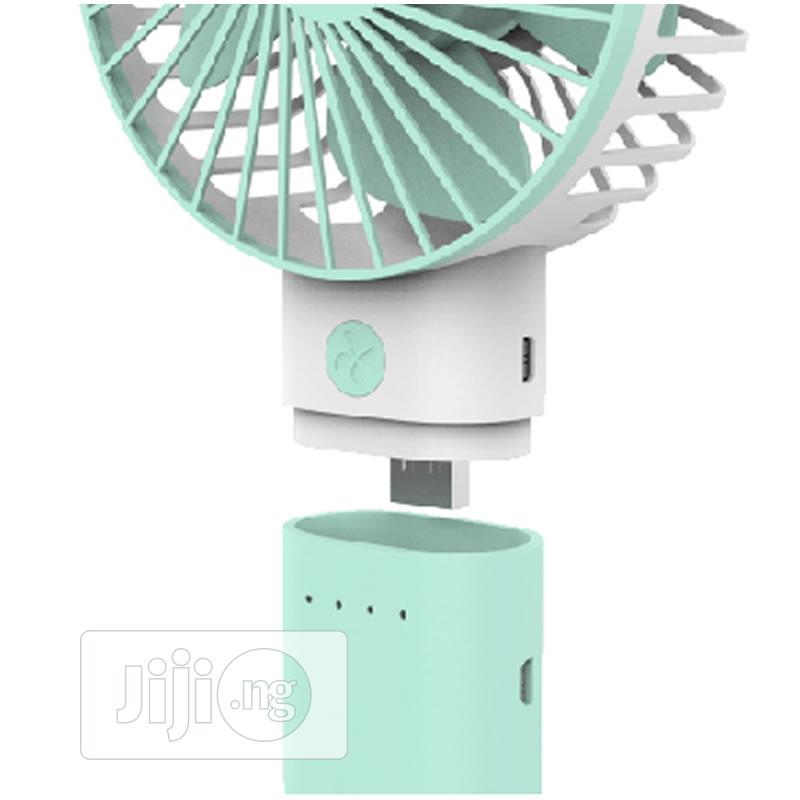 Rechargeable Handheld Fan With Detachable Base as Power Bank