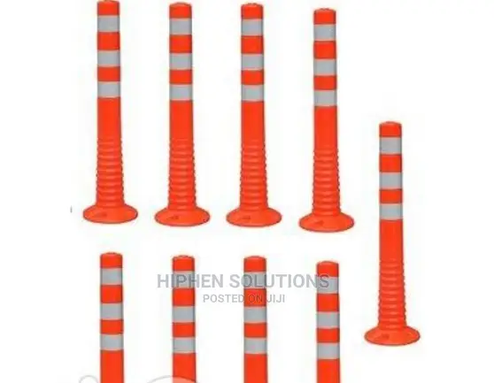 Surface Mount Delineator Reflective Warning Post - 9 Pieces By Hiphen