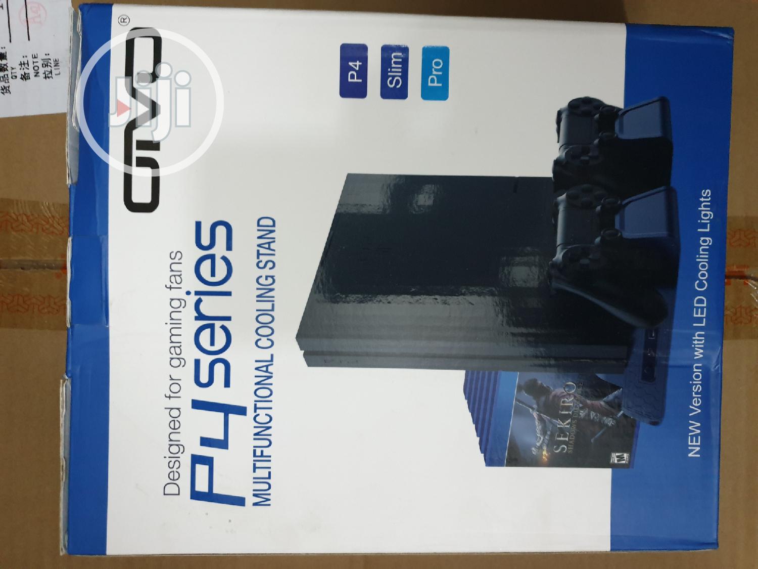 Ps4 Stand With Cooling Fan And Charging System For 2 Control