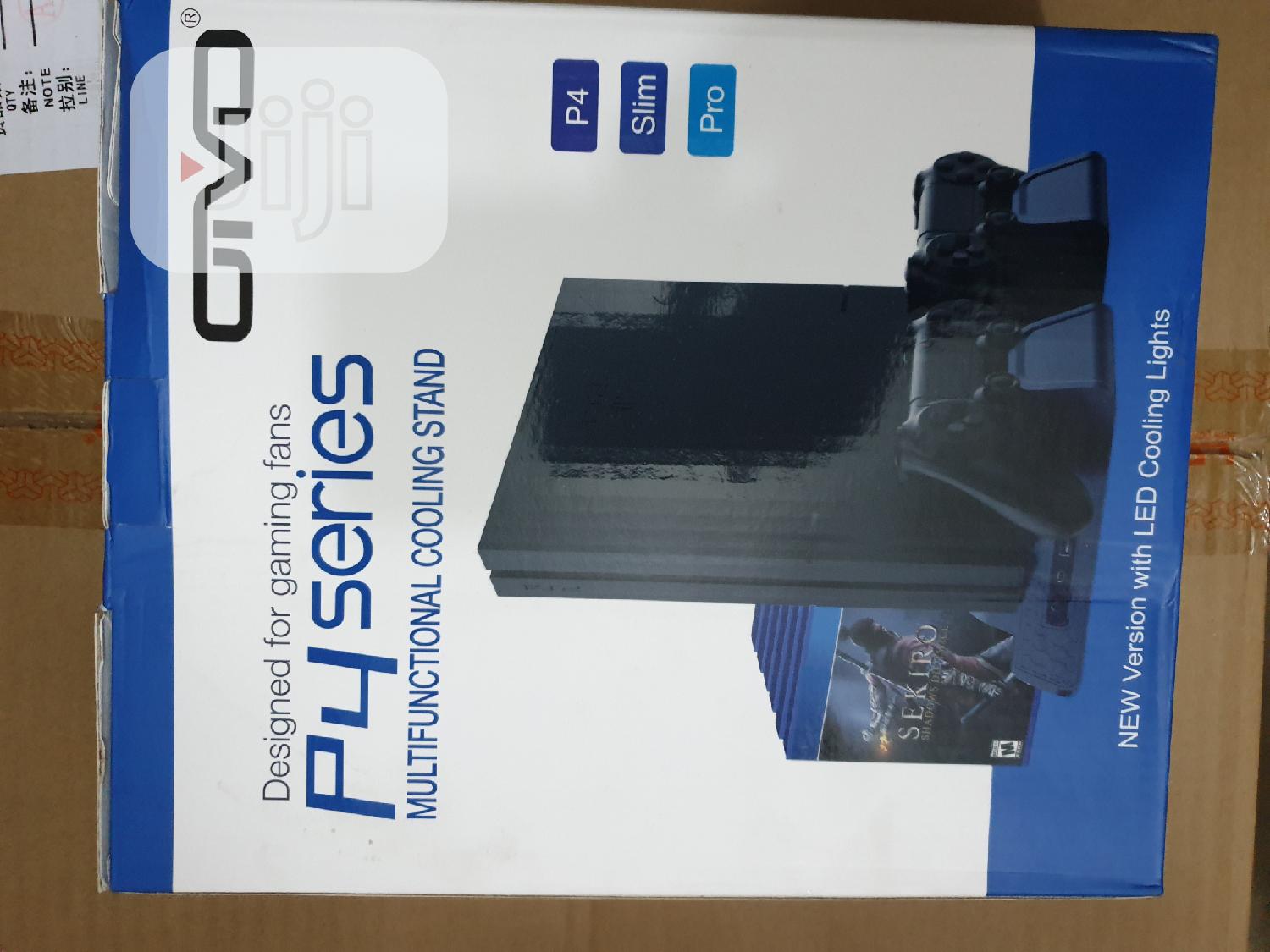 Ps4 Stand With Cooling Fan And Charging System For 2 Control