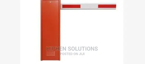 5.5m Orange Boom Barrier Gate Access Control BY HIPHEN SOLUTIONS LTD