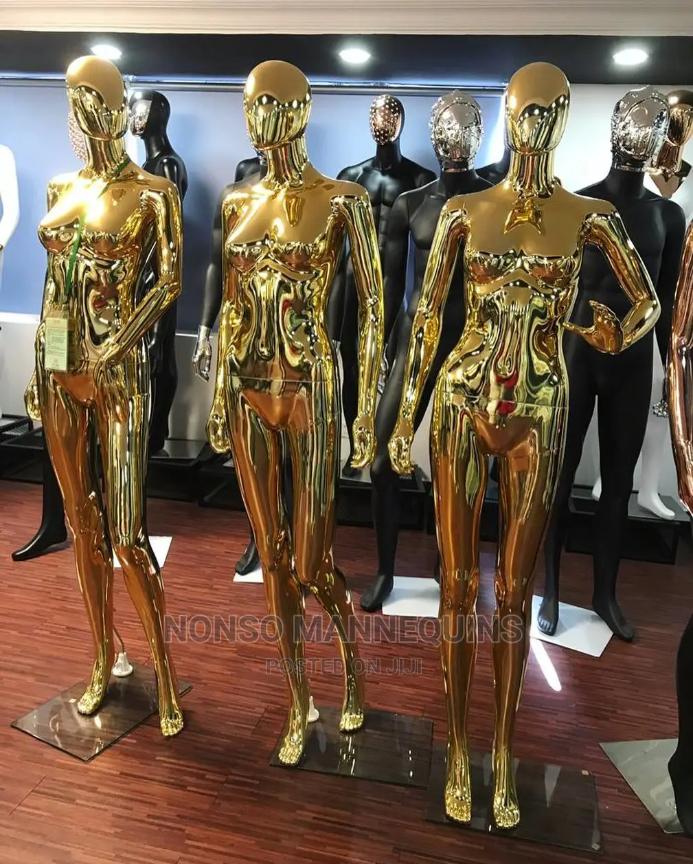 Brand New Designed Gold Silver Female Mannikins Display