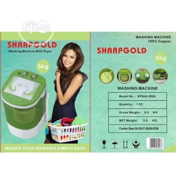 Sharp Gold Mini Washing Machine With Dryer 5kg